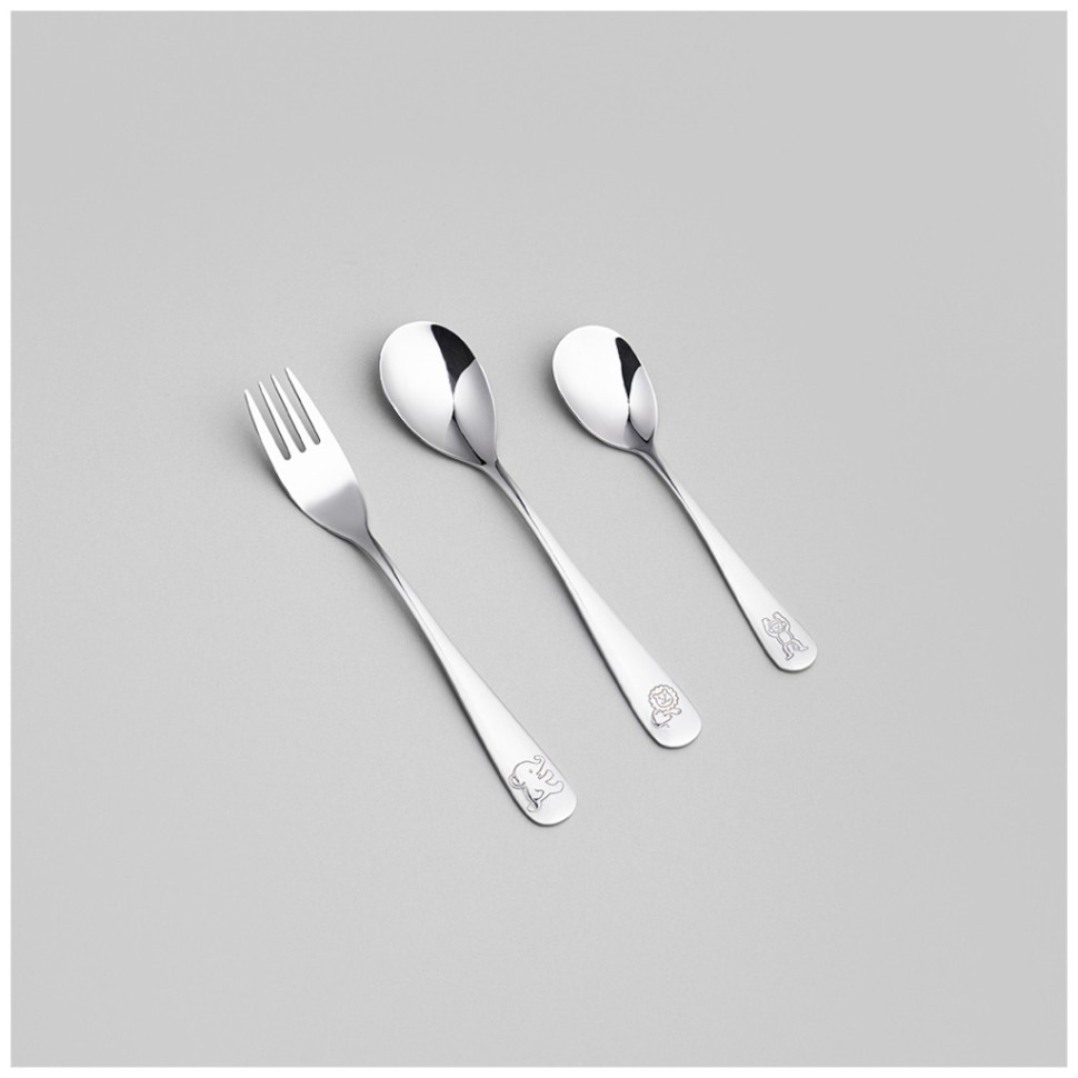 Набор детских столовых приборов zoo agness 3 пр Agness (1000-028)