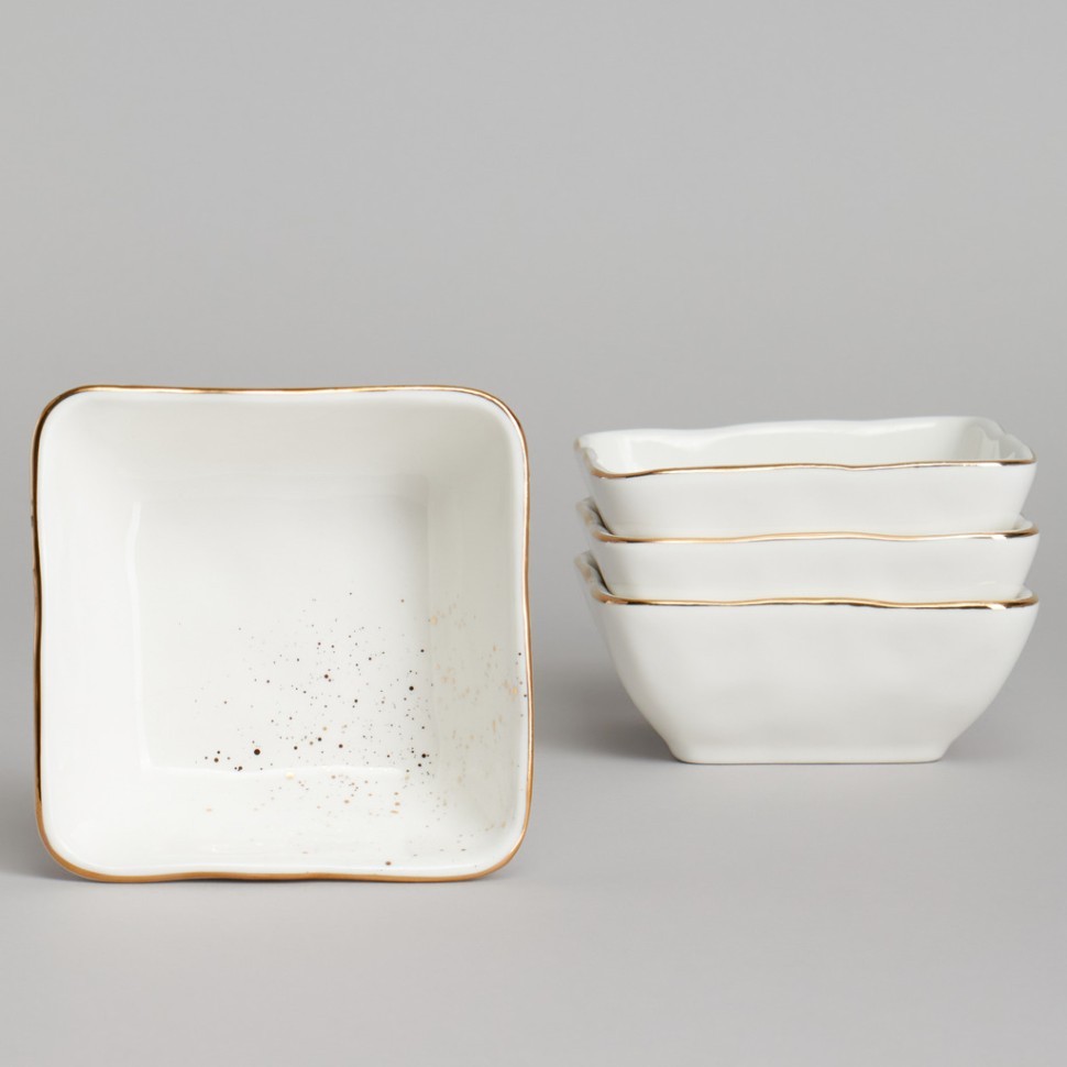 Набор розеток bronco "gold" 4 шт. 10*4 см 150 мл Bronco (263-1362)