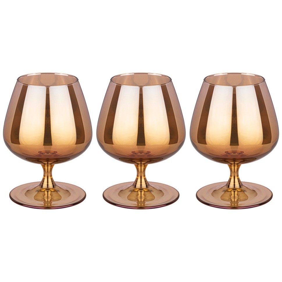 Набор бокалов для бренди из 3 шт "гречишный мед" 410 мл Акционерное Общество (194-521)