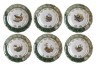 Набор суповых тарелок из 6 шт. "зеленая охота" диаметр=23 см. M.Z. (655-198)