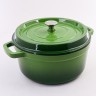 Кастрюля чугун 6,2 л эмаль/покрытие зелёная Mayer&Boch (40637)