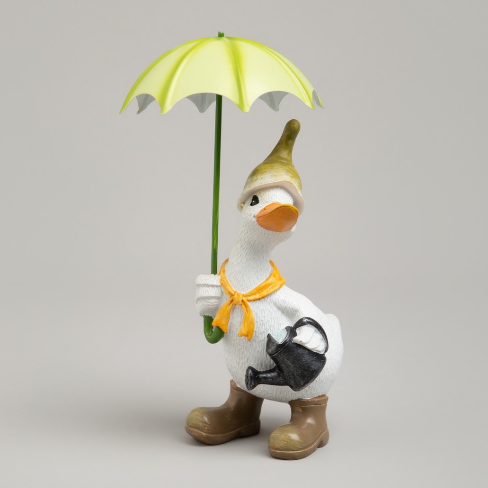 Статуэтка "утка под зонтиком" 10,5х12х20 см Lefard (121-160)