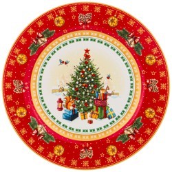 Тарелка закусочная lefard "елка" 20,5см красная Lefard (85-1604)
