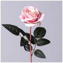 Цветок искусственный роза длина=51см , цвет кремовый мал.уп.=60шт Lefard (535-385)