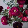 Цветочная композиция  "рубин" ширина 44 см*высота 52 см- без упаковки Текстильный Мир (23-2462)