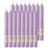Набор ароматических стеариновых свечей из 16 шт. lavender высота 20 см Adpal (348-774)