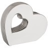 Ваза декоративная "сердце серебряная коллекция" 19*5,5*16 см (кор=12 шт.) Lefard (699-245)