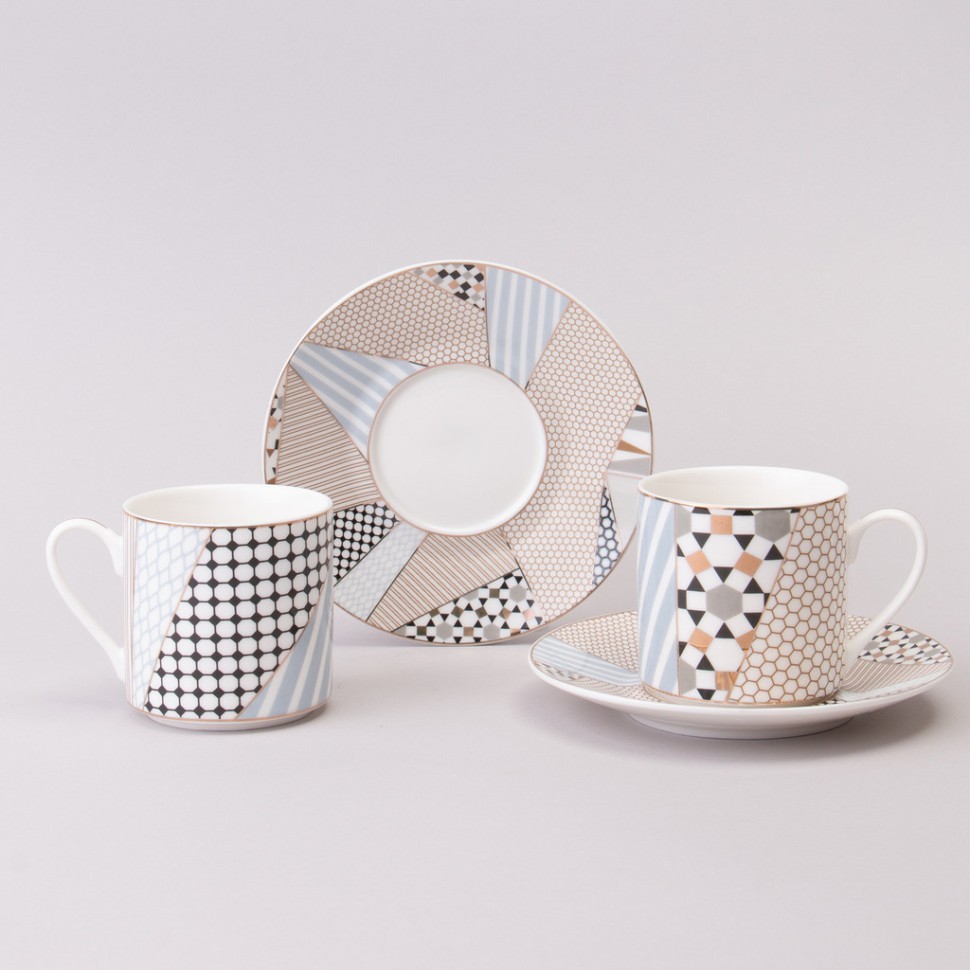 Кофейный набор lefard "top style" на 2 пер. 4 пр. 180 мл Lefard (165-593)