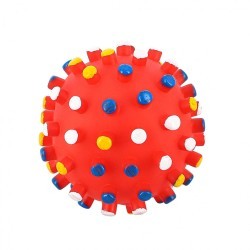 Игрушка для собаки мяч резиновый Каскад Мина 10 см (83338)