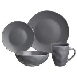 Набор посуды обеденный bronco "shadow" на 4 пер. 16 пр. серый Bronco (577-189)