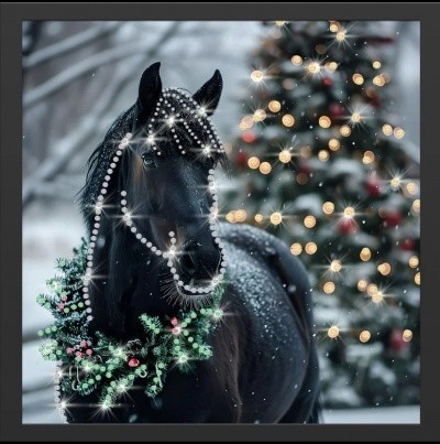 Картина Праздничный гость с кристаллами Swarovski (2452)