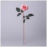 Цветок искусственный роза длина=51см , цвет розовый мал.уп.=60шт Lefard (535-384)