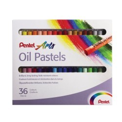 Пастель масляная художественная Pentel Oil Pastels 36 цветов круглое сечение PHN4-36 (64976)