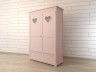 Шкаф двустворчатый "Adelina" в розовом цвете DM1027ETGR-ET