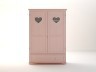Шкаф двустворчатый "Adelina" в розовом цвете DM1027ETGR-ET
