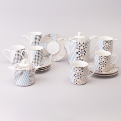 Чайный сервиз lefard "top style" на 6 пер. 14 пр. Lefard (165-597)