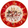 Тарелка обеденная lefard "часы" 20,5см красная Lefard (85-1818)