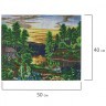 Алмазная мозаика 40х50 см Остров Сокровищ Домик в лесу без подрамника 662417 (1) (89039)