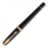 Ручка перьевая Parker "Urban Core Muted Black GT" черный матовый лак позолота синяя 142576 (1) (89434)