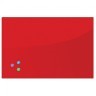 Доска магнитно-маркерная стеклянная 40х60 см 3 магнита красная Brauberg 236746 (1) (89638)