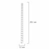 Пружины пластиковые для переплета к-т 100 шт 12 мм для сшив. 56-80 л. белые Brauberg 530913 (1) (89962)