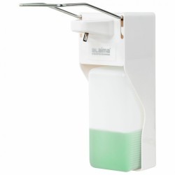 Дозатор локтевой для жидкого мыла и геля-антисептика с еврофлак. 1 л Laima ABS-пластик 607325 (1) (90231)