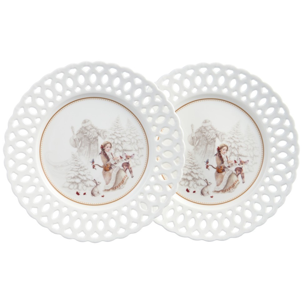 Набор тарелок закусочных lefard "морозко" 20,5 см Lefard (441-048)