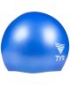 Шапочка плавательная Wrinkle Free Junior Silicone Cap, силикон, LCSJR/428, голубой (724334)