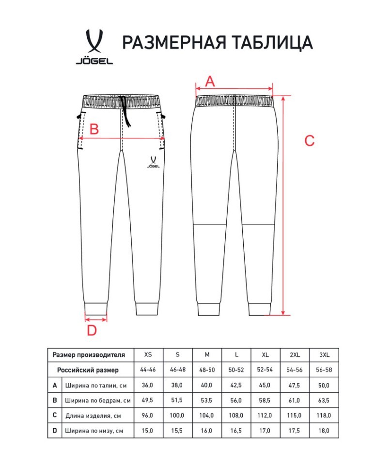 Брюки JOGEL ESSENTIAL Athlete Pants, черный (2114046)