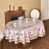 Скатерть овальная "passage"140х180см ,капучино, 100% хлопок,твил, пропитка Lefard (850-760-4)