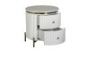 Тумбочка белая 2 ящика d51*55см (TT-00009555)