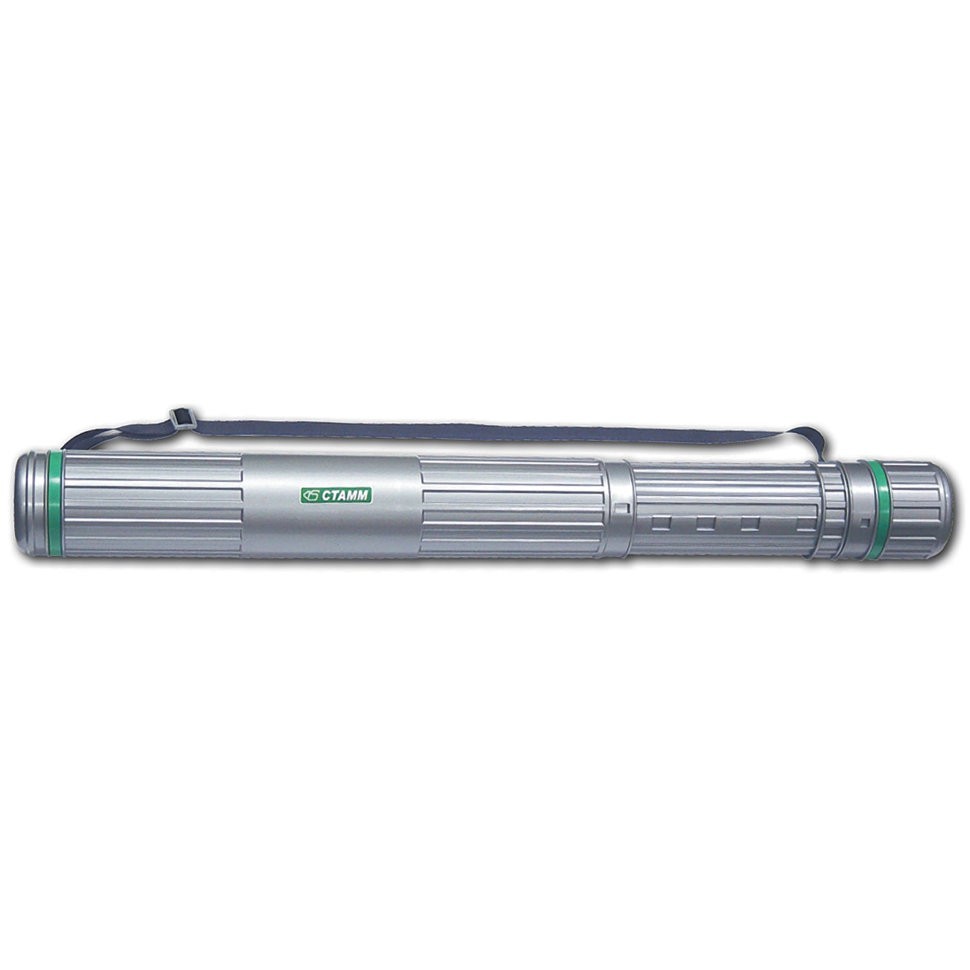 Тубус для чертежей А0 телескопический Стамм диаметр 8,5 см длина 70-110 см на ремне ПТ12 (1) (64571)