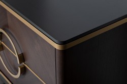 Тумба прикроватная шпон 2 ящика 60*60*40см (TT-00016516)