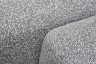 Диван трехместный Турин(Turin)(3 секции) с канапе и мех черно/серый Santo1606 355*163,5**68см (TT-00016959)