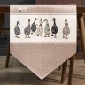 Дорожка на стол "family farm", 45х145см, капучино, кайма 100% хлопок,твил Lefard (850-749-33)