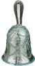 Декоративное изделие колокольчик цвет: серебро 5*9,5 см. (мал=6шт./кор=72шт.) Dalian Hantai (862-053)