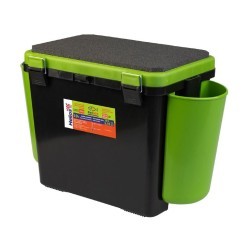 Ящик для зимней рыбалки Helios FishBox односекционный 19л зеленый (70115)