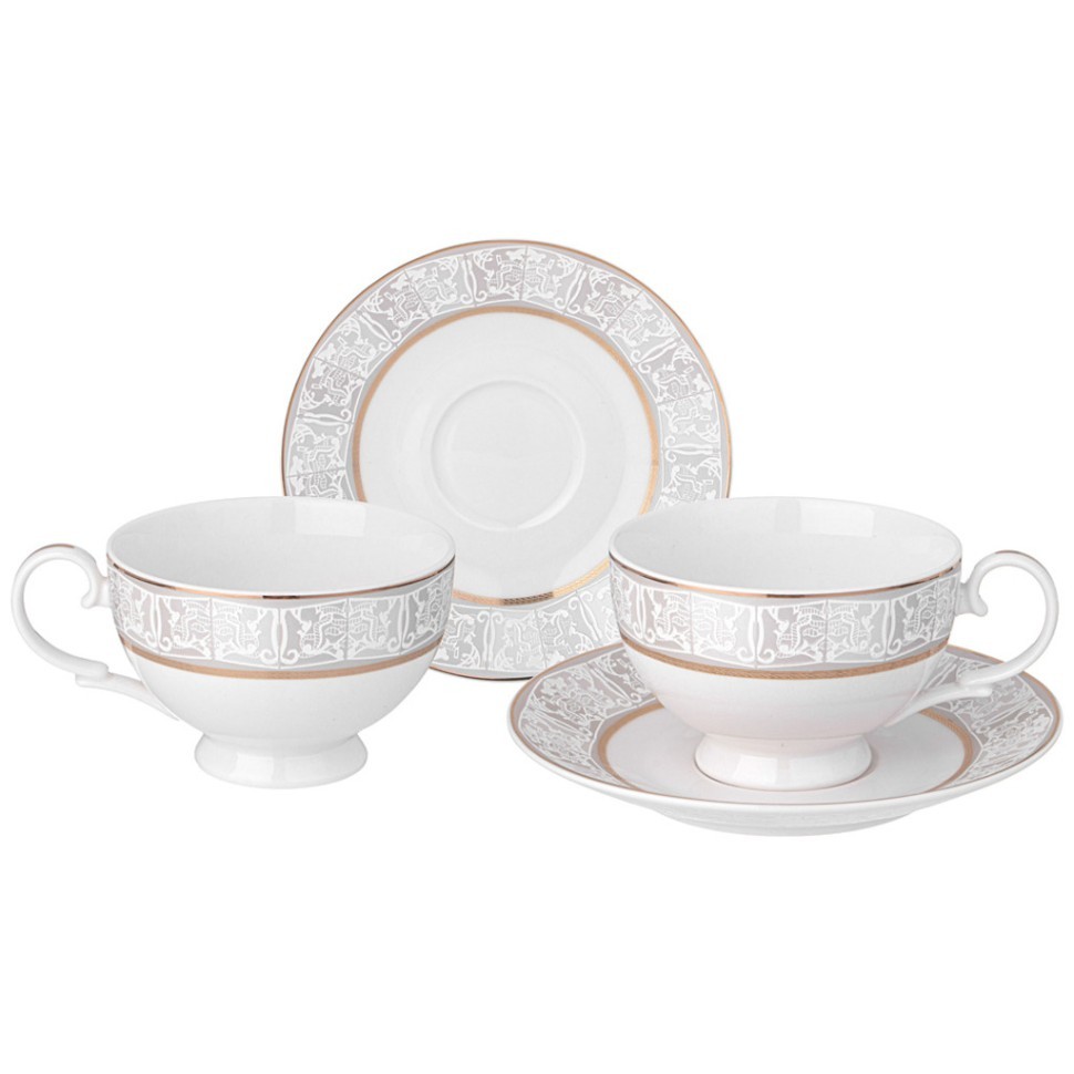 Чайный набор lefard "свадебный" на 2 пер. 4 пр. 300 мл Lefard (115-369)