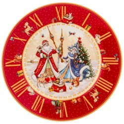 Тарелка обеденная lefard "часы" 20,5см красная Lefard (85-1819)