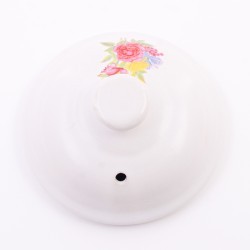 Кастрюля с крышкой 1,8 л керамика рис/цветы Mayer&Boch (7320-1)