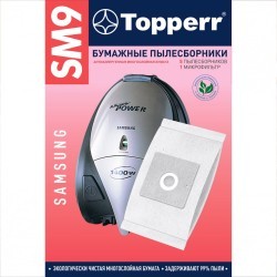 Мешок для пылесоса пылесборник бумаж TOPPERR SM9 SAMSUNG к-т 5 шт 1032 456434 (1) (94179)