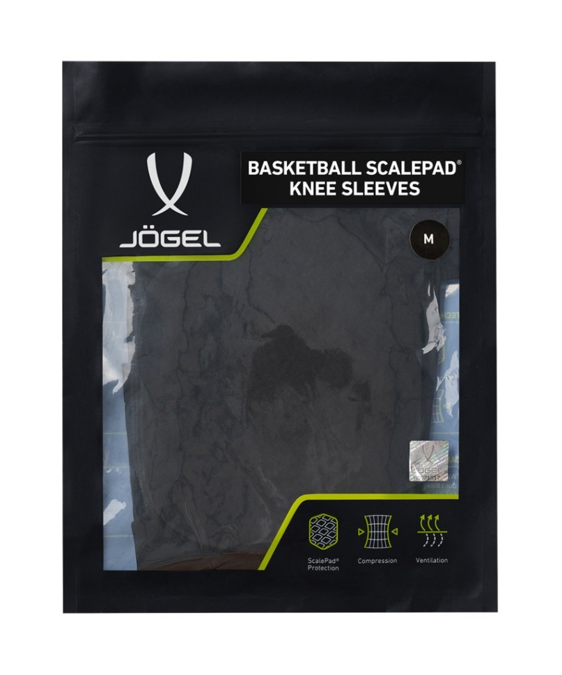 Наколенники баскетбольные с защитой JOGEL ScalePad Knee Sleeves, черный (2119433)