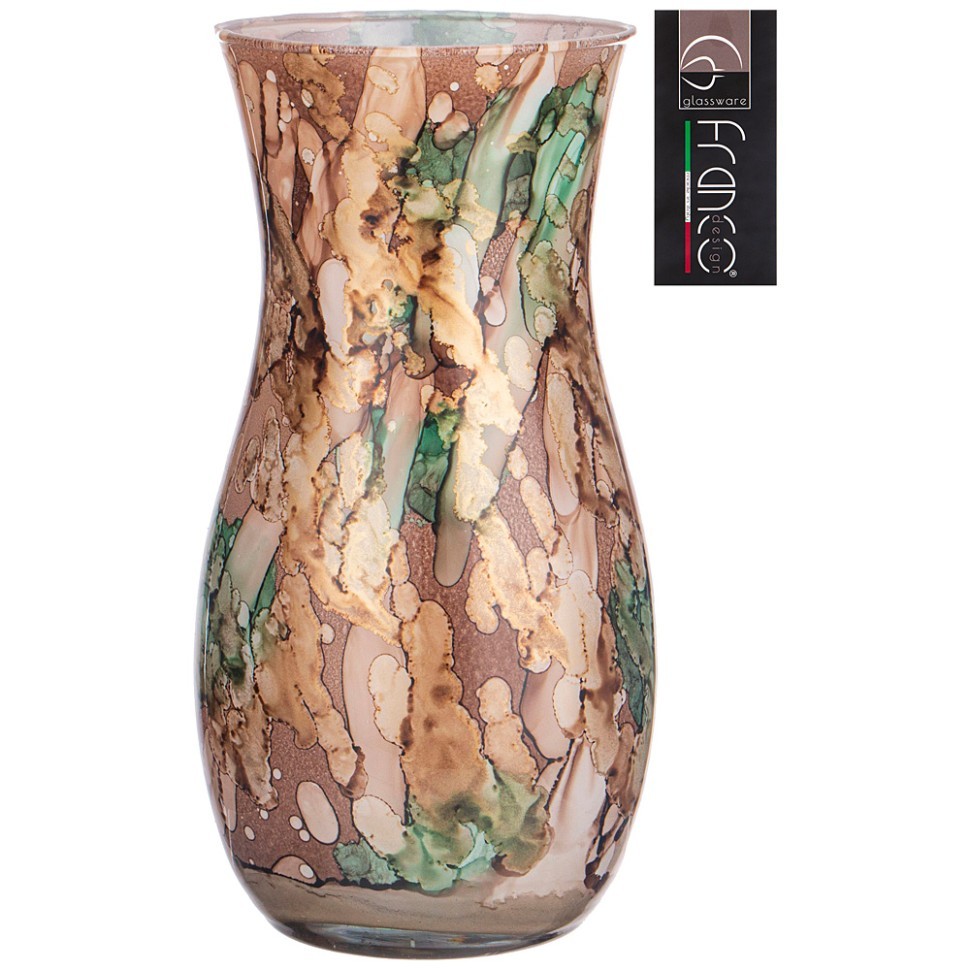 Ваза claudia "aurora" green высота 26см FRANCO (316-1772)