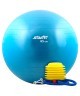 Мяч гимнастический GB-102 с насосом 65 см, антивзрыв, синий (78569)