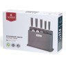 Набор agness из 10пр: 5 ножей, 4 доски и подставка, цвет: черно-серый Agness (671-215)
