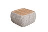 Столик прикроватный мягкий Runa шенилл серая Seppia Ser 49*49*27см (TT-00016137)