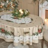 Скатерть овальная "celebration"140х180см ,бежевый, 100% хлопок,твил, пропитка Lefard (850-734-4)