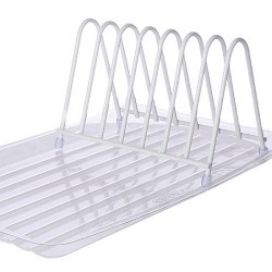 Подставка д/тарелок и досок с поддоном сталь/пластик (АЛТ408)