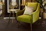 Кресло велюр оливковый 69*89*91см с  подушкой (TT-00005096)