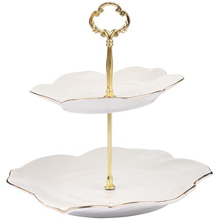 Конфетница 2 яруса 3пр керамика LR (90026-200)